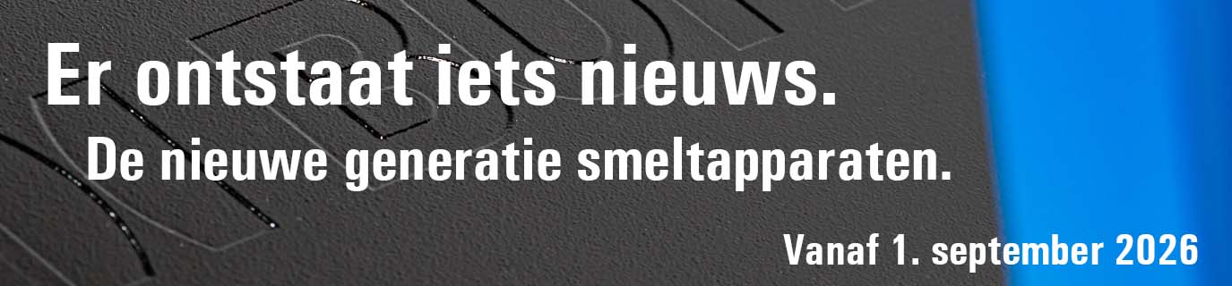 Er ontstaat iets nieuws. De nieuwe generatie smeltapparaten. Vanaf 1. september 2026