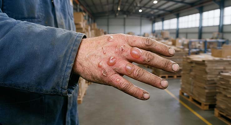 Gefahr von Verbrennung - Klebstoffe